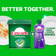 Cascade Complete Dishwasher Detergent Pods Fresh Scent Value Pack, Powerful Dishwasher Pods for Sparkling Clean Dishes, Grease-Fighting Dishwashing Detergent Tablets, 100 Count
