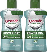 Cascade Dishwasher Rinse Aid, Pack of 2 | 8.45 fl oz | Packaging May Vary