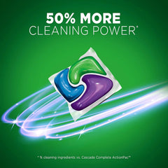 Cascade Platinum Dishwasher Pods, Dishwasher Detergent, Actionpacs, Fresh, 62 Count