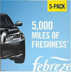 Febreze Air Freshener Car Vent Clips, Linen & Sky (5 Count)
