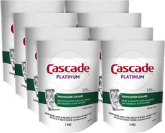 Cascade Platinum Dishwasher Cleaner Pods Fresh Scent, 1 Count (8 Pack)