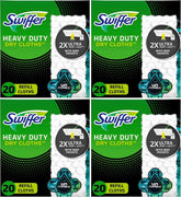Swiffer Sweeper Heavy Duty Dry Multi-Surface Cloth Refills for Floor Sweeping and Cleaning,Unstopables Fresh Scent,20 Count (Pack of 4)