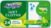 Swiffer Sweeper Wet Mopping Cloths, Multi-Surface Floor Cleaner with Gain Original Scent, 24 Count (Pack of 3)