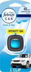 Febreze Car Air Freshener Vent Clip, Linen & Sky, 1 Count