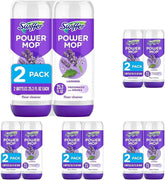 Swiffer Power Mop Refill Solution,Floor Cleaner for Mopping Tile,Vinyl,Laminate,Wood in Home,Bathroom,Kitchen, Multipurpose-Surface Solution for Floor Cleaning, Lavender Scent, 25.35 oz (Pack of 10)
