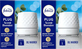Febreze Plug Scent Booster in White, Continuous Scent Device Oil Diffuser, Compatible with Febreze Air Freshener Plug in Refills (Pack of 2)