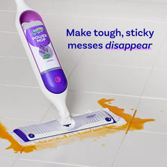 Swiffer Power Mop Refill Solution,Floor Cleaner for Mopping Tile,Vinyl,Laminate,Wood in Home,Bathroom,Kitchen, Multipurpose-Surface Solution for Floor Cleaning, Lavender Scent, 25.35 oz (Pack of 10)