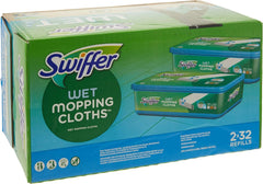 Swiffer Sweeper Wet Mopping Cloths Refills Open Window Fresh 32 Count Pack of 2