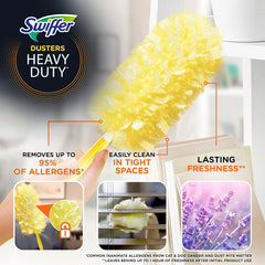 Swiffer Dusters Heavy Duty Multi-Surface Duster Refills for Cleaning, Lavender, 11 Count (Pack of 3)