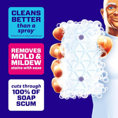Mr. Clean Magic Eraser Sponge, Bathroom Cleaner, Shower Cleaner, Tub Cleaner, Soap Scum Remover, Bathroom Cleaning Supplies, Dawn Cleaning Power with Febreze Lavender Scent, 5ct