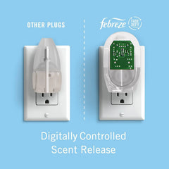 Febreze Light Plug Bamboo Starter Kit with Fade Defy Technology Pack of 2