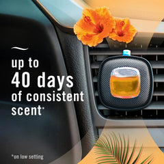 Febreze Car Odor-Fighting Air Freshener Vent Clip, Hawaiian Aloha, 1 count, .06 oz