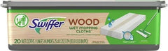Swiffer Heavy Duty Mop Wet Multi-Surface Cloth Refills for Floor Mopping and Cleaning, Hardwood Floor Cleaner, 20 Count (Pack of 6)