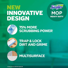 Swiffer Heavy Duty Mop Wet Multi-Surface Cloth Refills for Floor Mopping and Cleaning, Outdoor Window Fresh Scent, 20 count